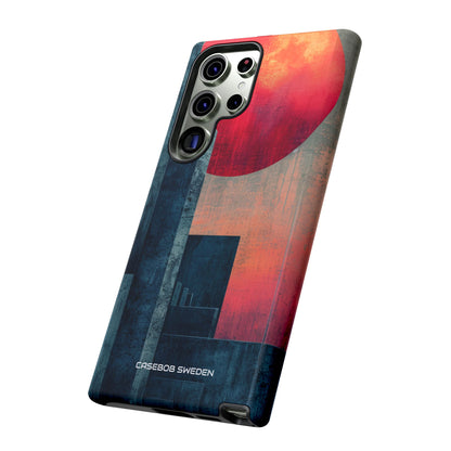 Abstract Geometric Skyline - Tough Samsung S23 Phone Case