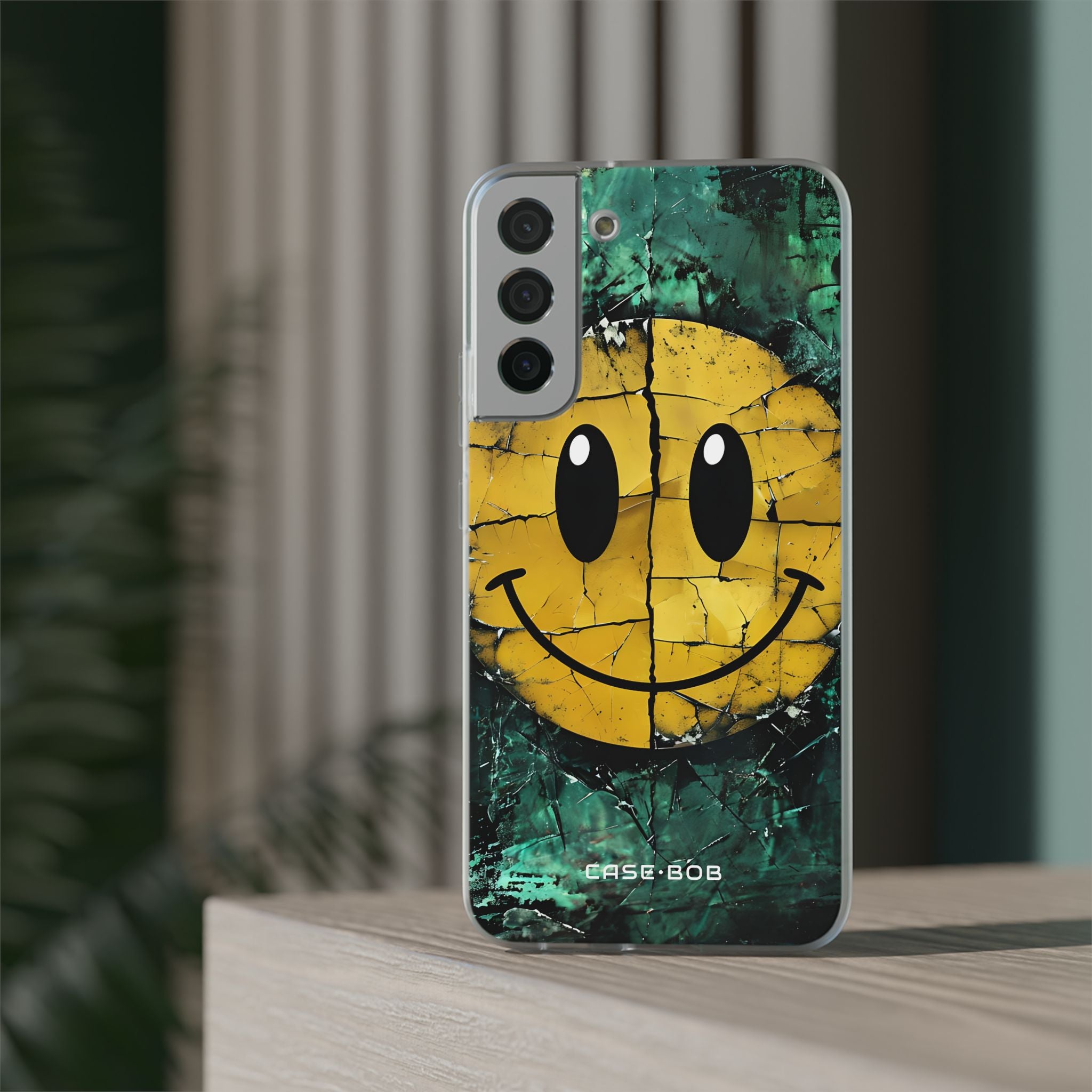Cracked Smiley Samsung S22 Plus Case - Soft