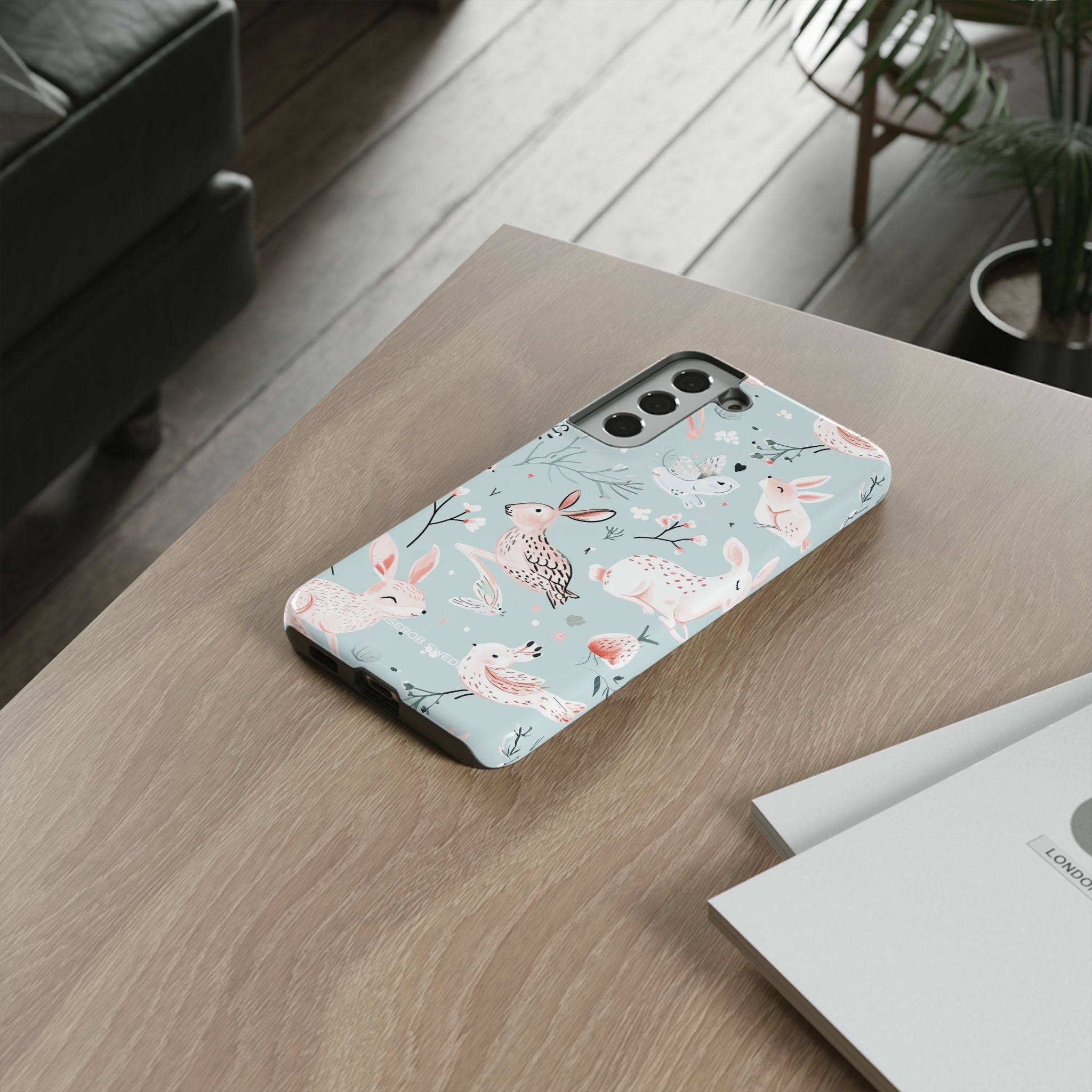 Whimsical Bunny Blossom - Tough Samsung S22 Phone Case