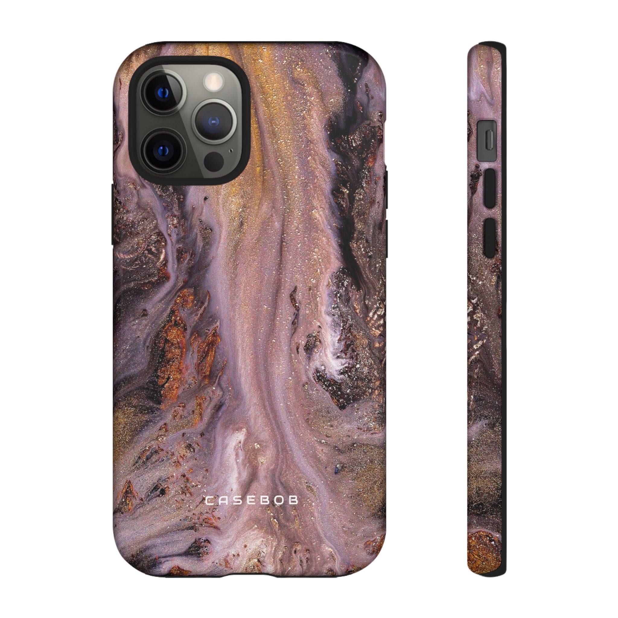 Pink Marble Ink Art - Protective Phone Case