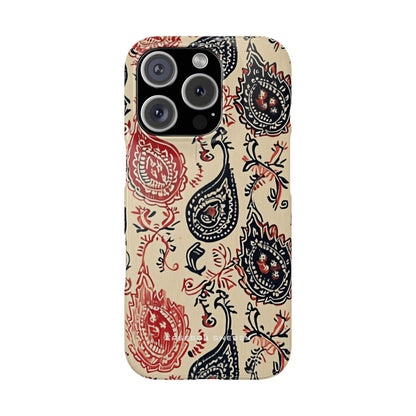 Vintage Paisley Elegance iPhone 16 - Slim Phone Case