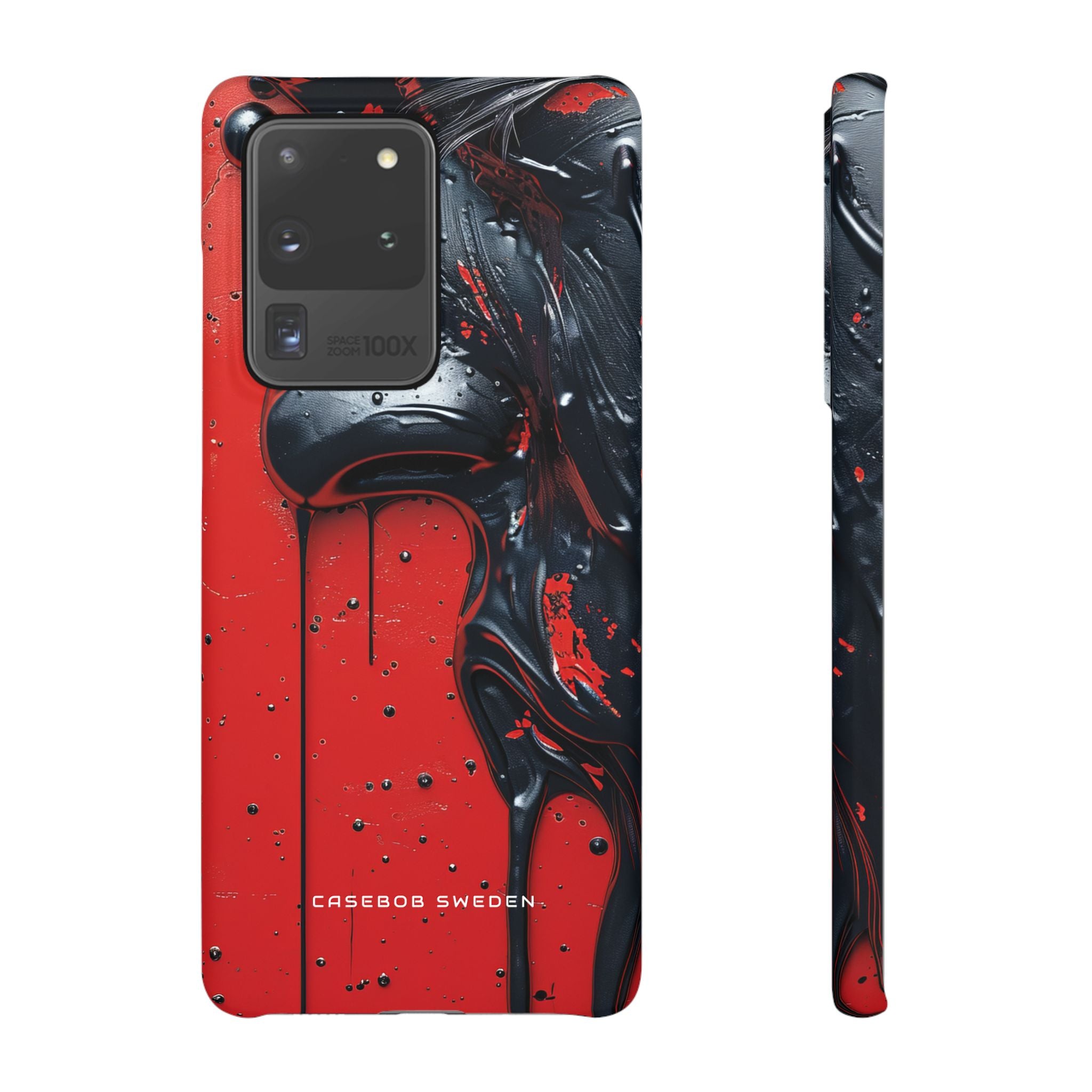 Textured Crimson Bloom Samsung S20 - Slim Phone Case