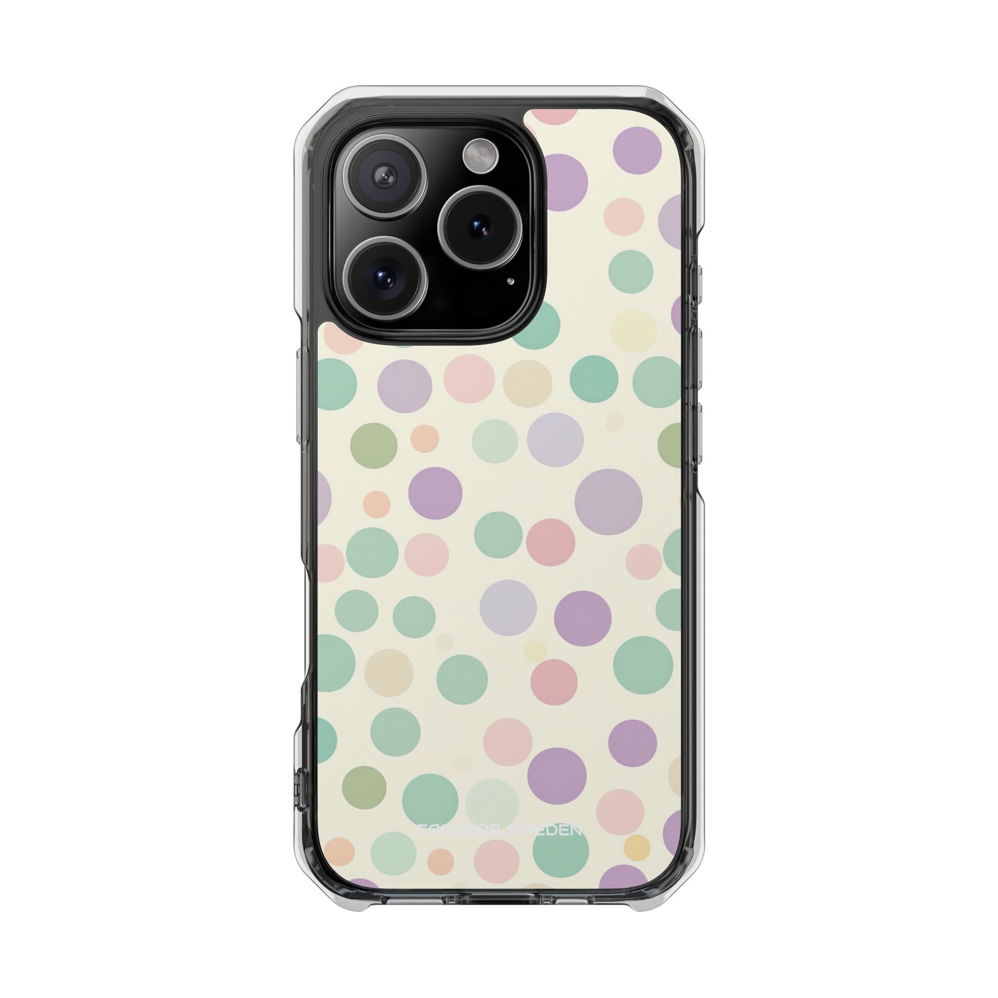 Playful Pastel Polka Dots - Clear Impact iPhone 16 Phone Case