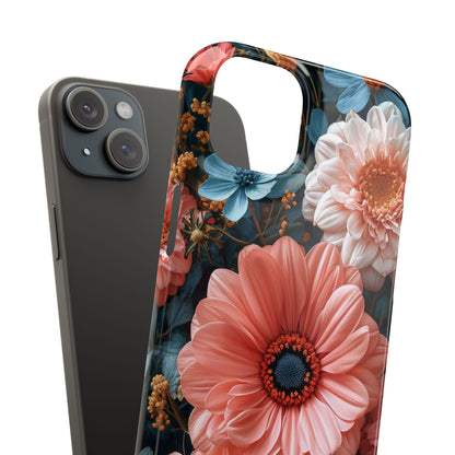 Surreal Floral Harmony iPhone 15 - Slim Phone Case