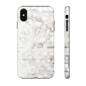 White Abstract Background - Protective Phone Case