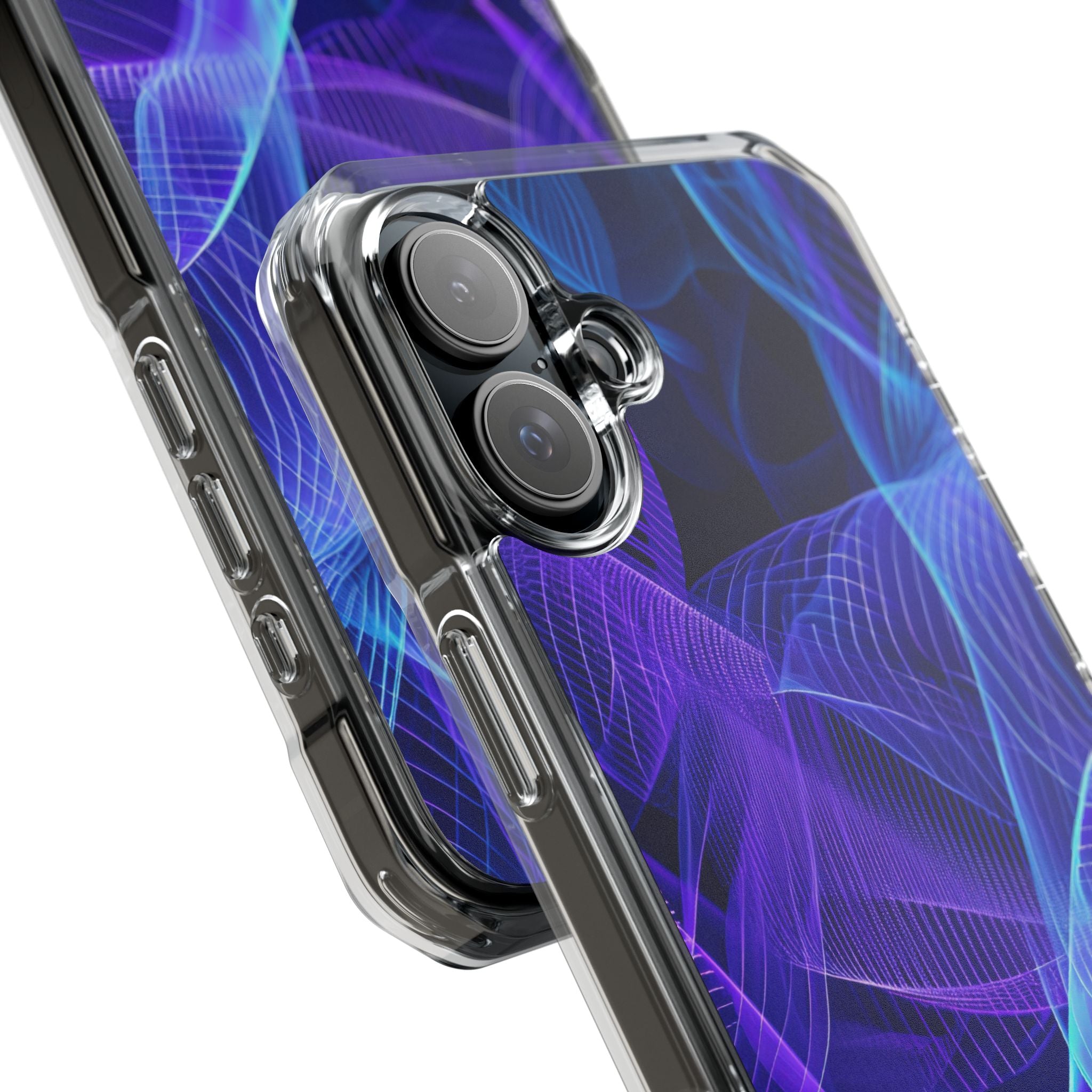 Electric Waveforms iPhone 16 - Impact Clear+