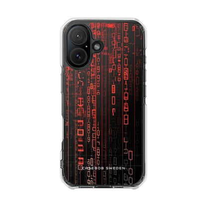 Gradient Cyberflux Network iPhone 16 - Clear Impact Phone Case