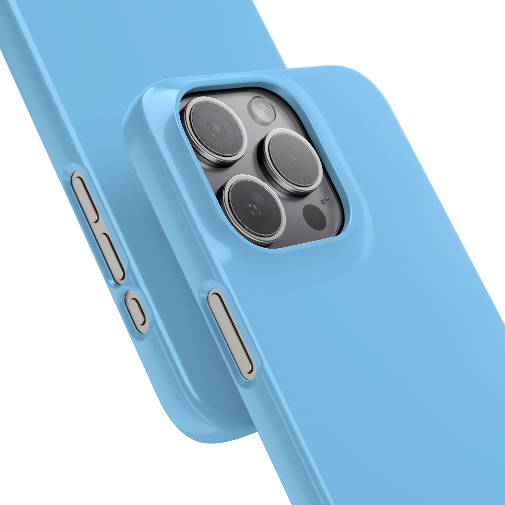 Light Sky Blue iPhone 15 - Slim Phone Case