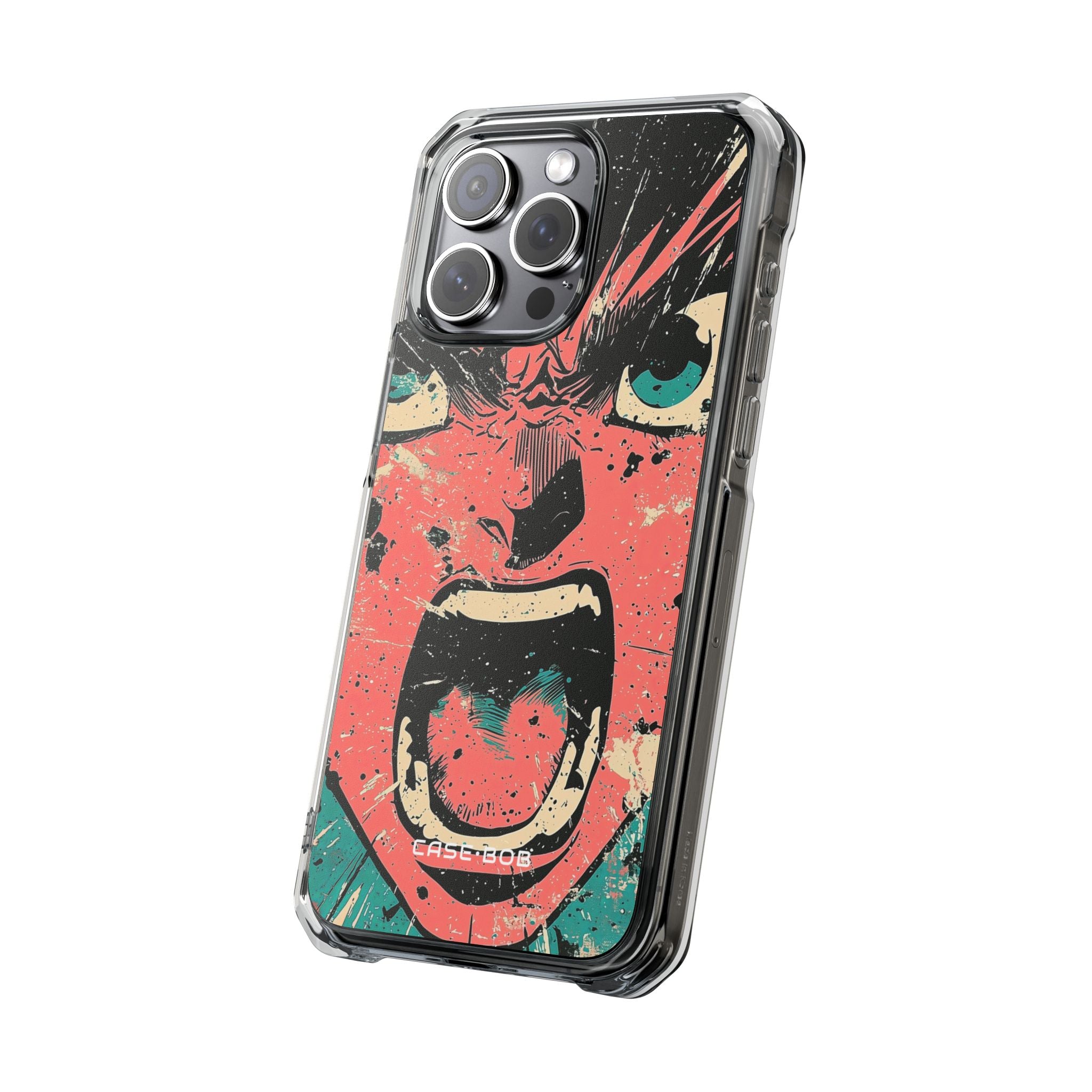 Screaming Face Pink iPhone 15 Pro Max Case - Impact