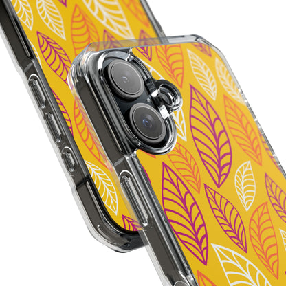Vibrant Leaf Symphony iPhone Case - Impact