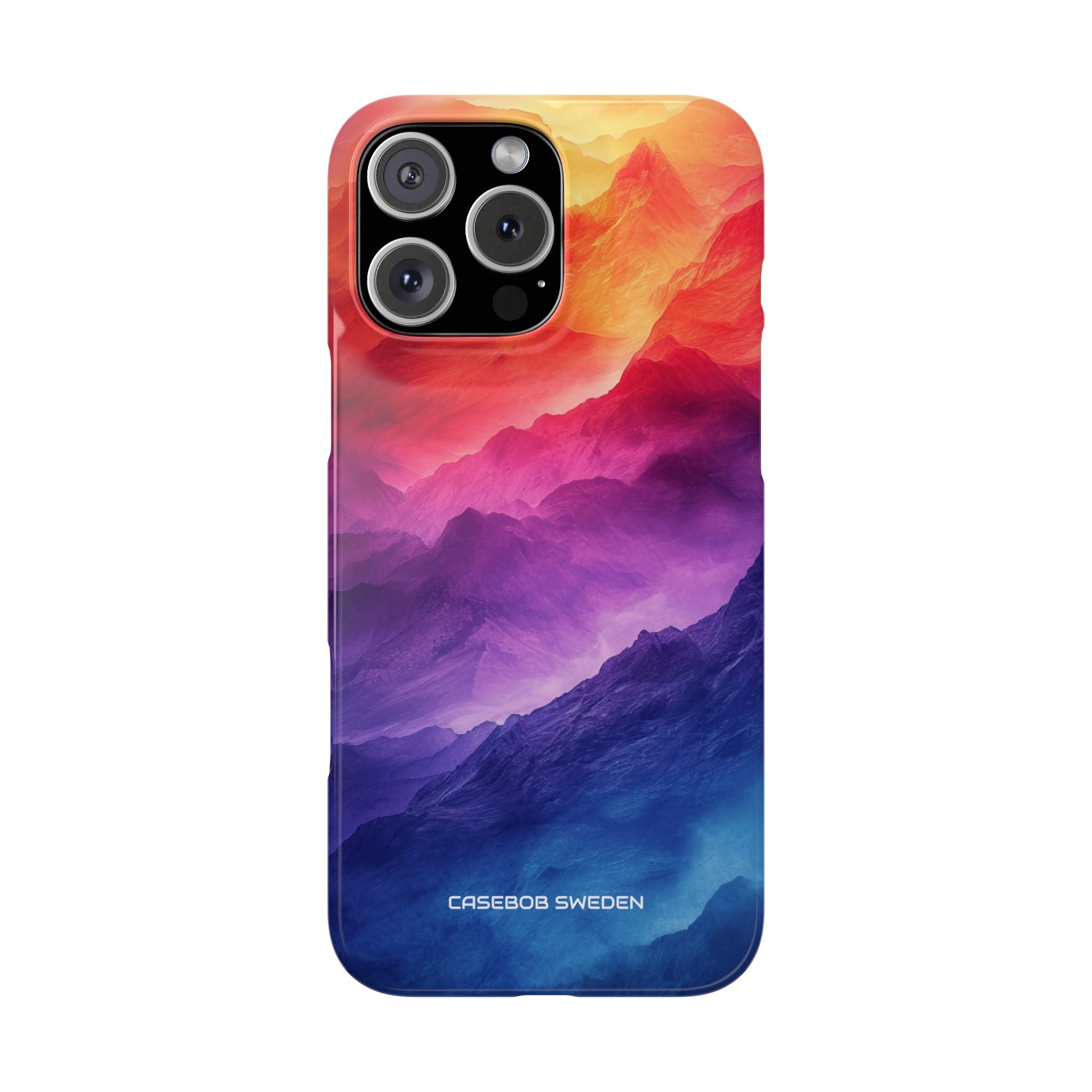 Purple Orange Mountains - Slim iPhone 16 Phone Case