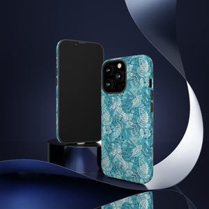 Spring Blue Leaf - Protective Phone Case