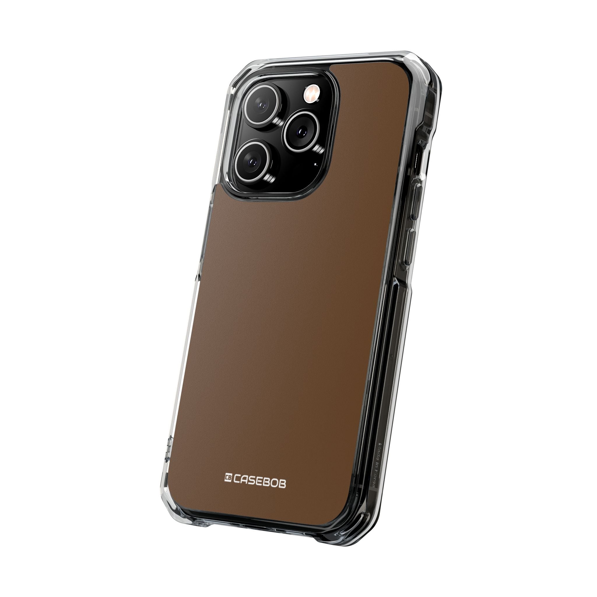 Dark Brown - Clear Impact Case for iPhone