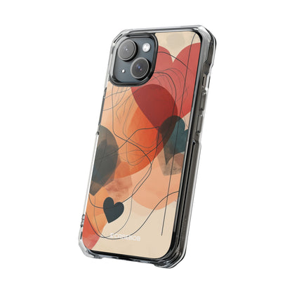 Abstract Heart Harmony - Phone Case for iPhone