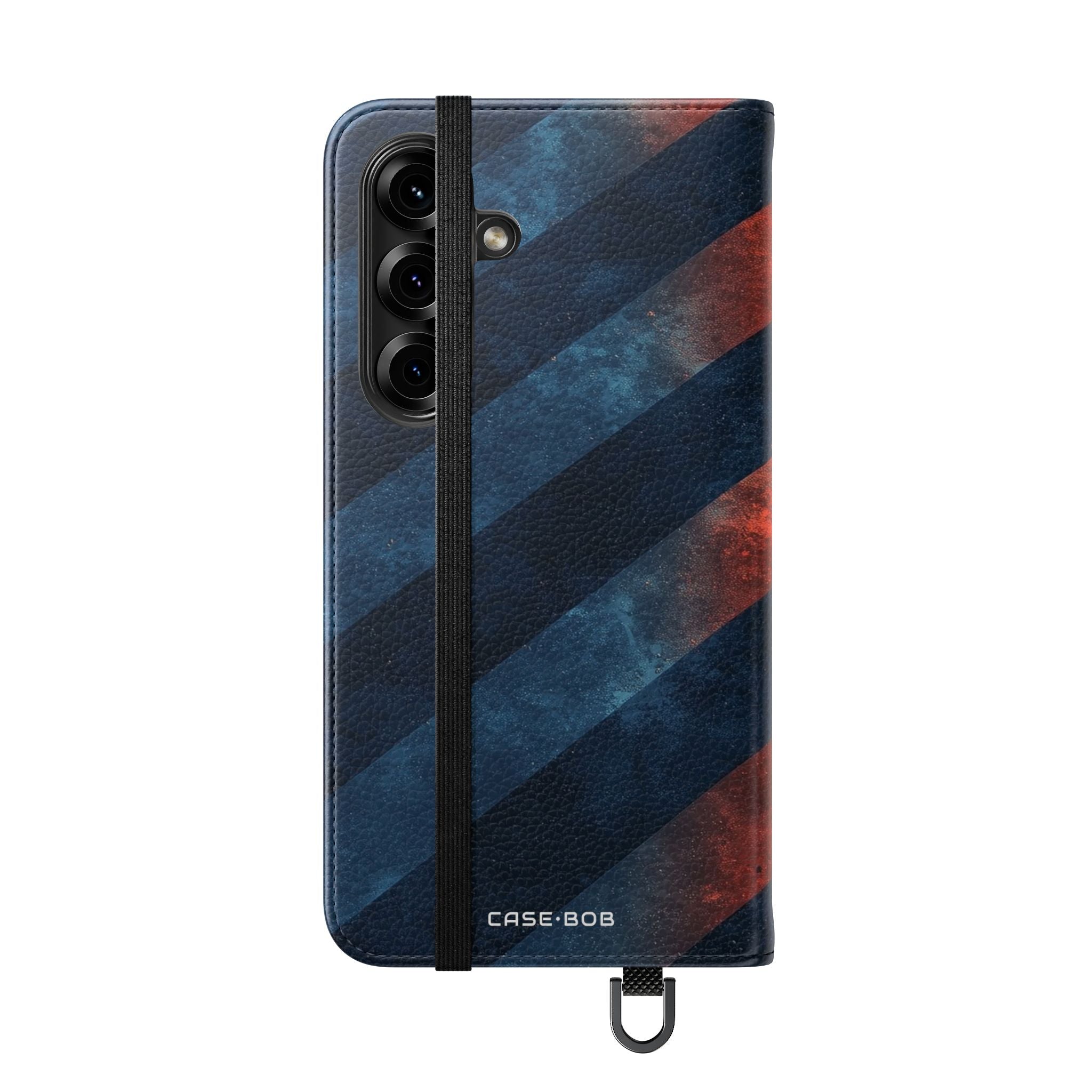 Diagonal Stripes Blaze - Samsung S25 Case - Wallet