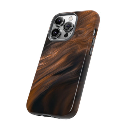 Brown Mist Ink Art iPhone Case (Protective) Phone Case