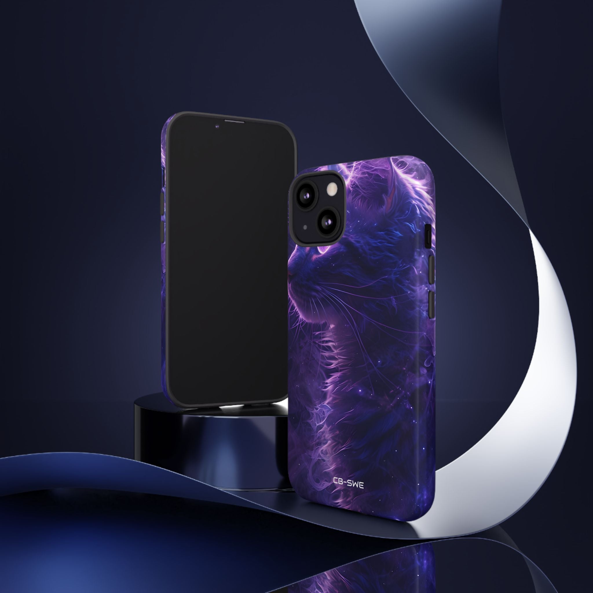 Mystical Starlit Cat - iPhone Case