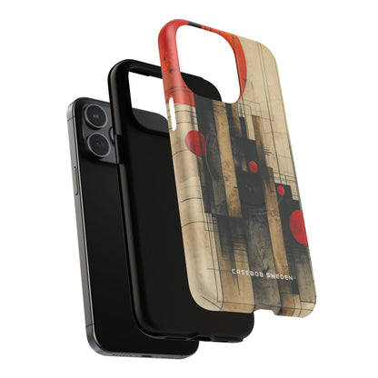 Vintage Geometric Harmony iPhone 15 | Tough+ Phone Case