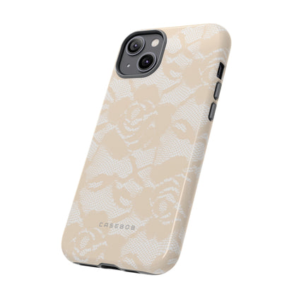 Ivory Lace Gothic Flower Phone Case - Protective Phone Case