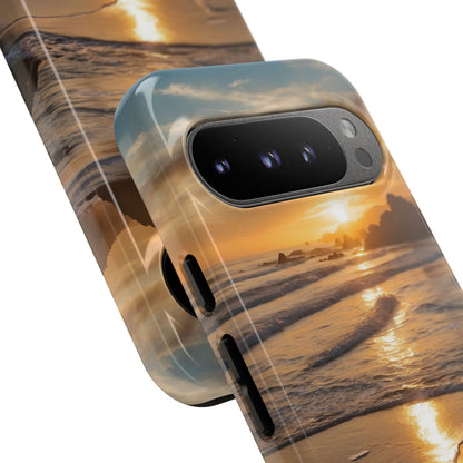 Waves Embrace Shore - Google Pixel Case