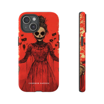 Haunting Scarlet Descent iPhone 15 - Tough Phone Case