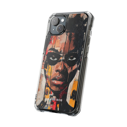 Masked Portrait Drips iPhone 15 Plus Case - Impact