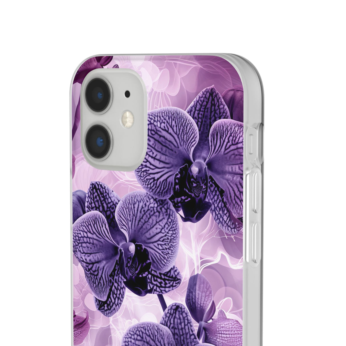 Strahlendes Orchideen-Design | Handyhülle für iPhone (flexible Hülle) 