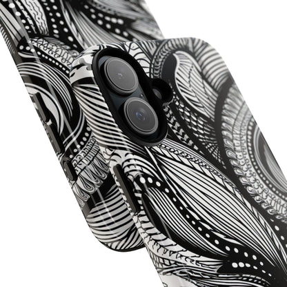 Fluid Monochrome: Intricate Patterns - for iPhone 16