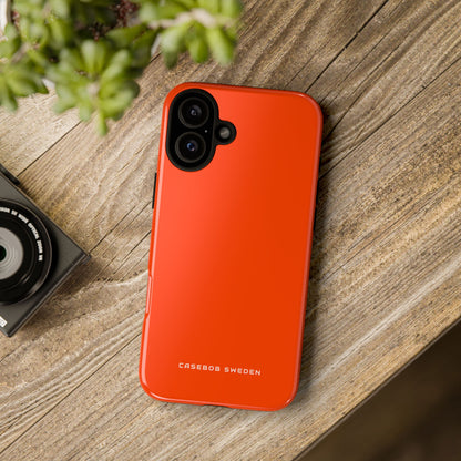 Orange Red iPhone 16 - Tough Phone Case