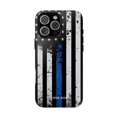 Blue Stripe Flag iPhone 16 Pro Max Case - Tough
