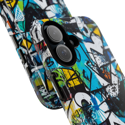 White Ripple Drift iPhone 16 Case - Tough