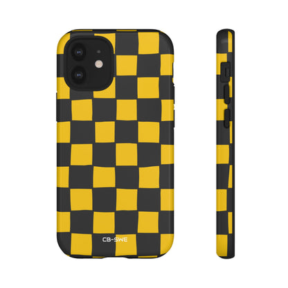 Yellow Squares Dance - iPhone Case