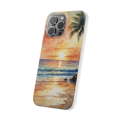 Sunset Palm iPhone 15 Pro Max Case - Soft