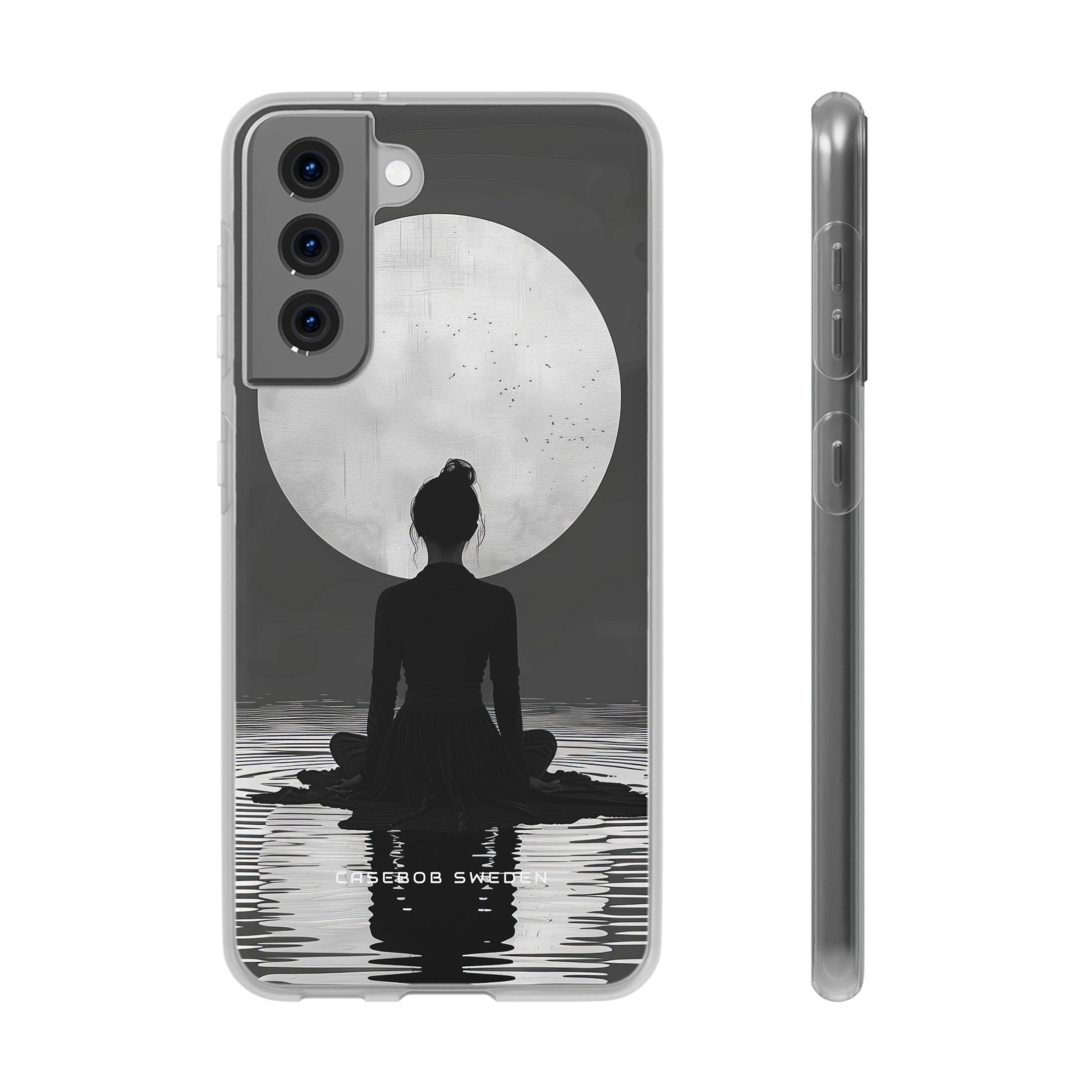 Zen Serenity Moon Reflection Samsung S21 - Flexi Phone Case