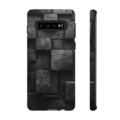 Black Geometric Elegance - Protective Phone Case