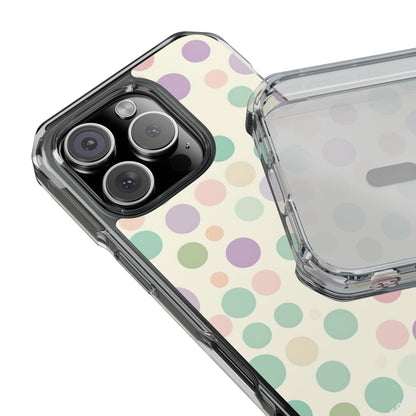 Playful Pastel Polka Dots - Clear Impact iPhone 16 Phone Case