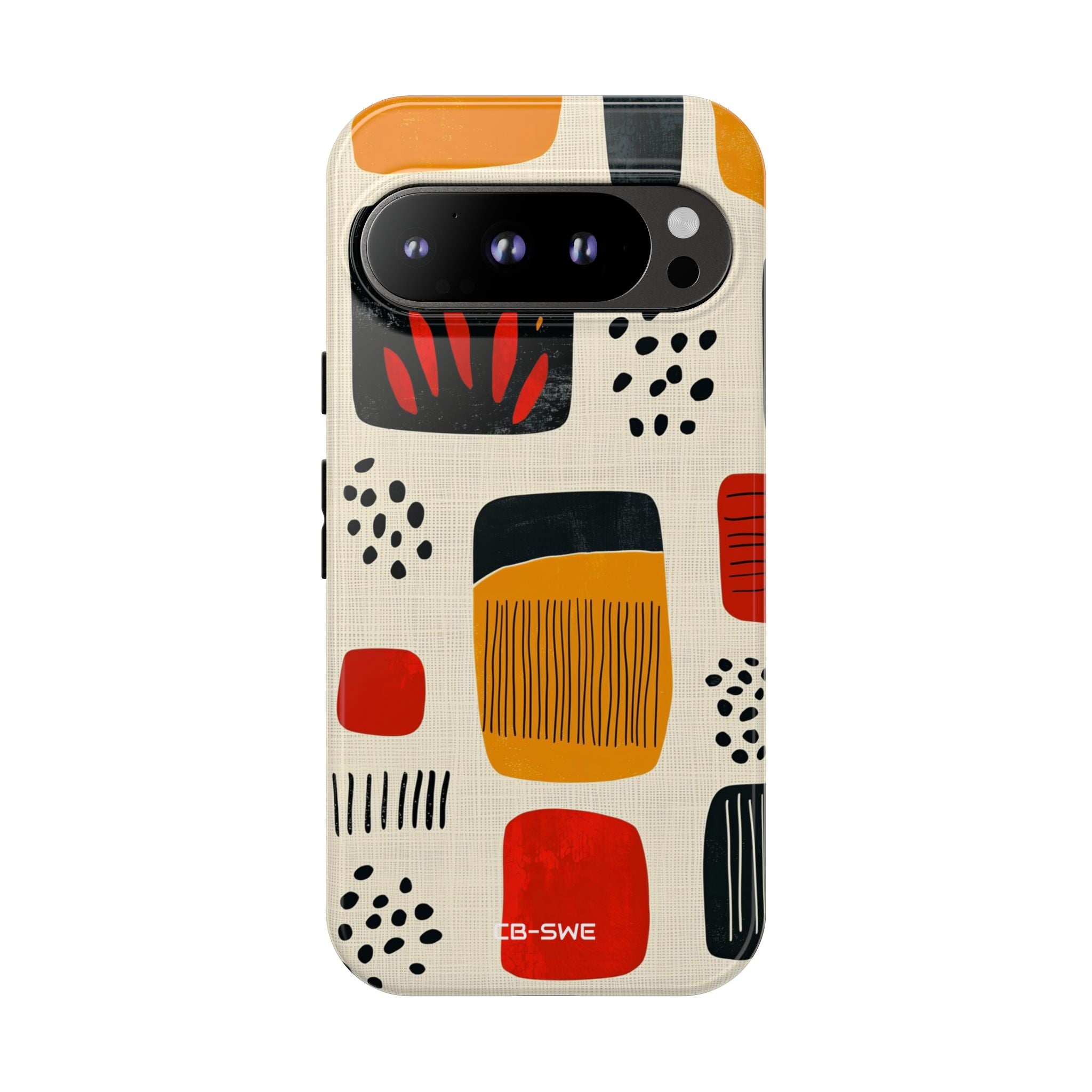 Vibrant Shapes Dance - Google Pixel Case