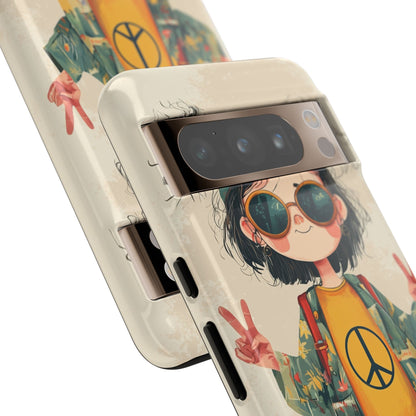Peace Pigtails Google Pixel 8 Pro Case - Tough