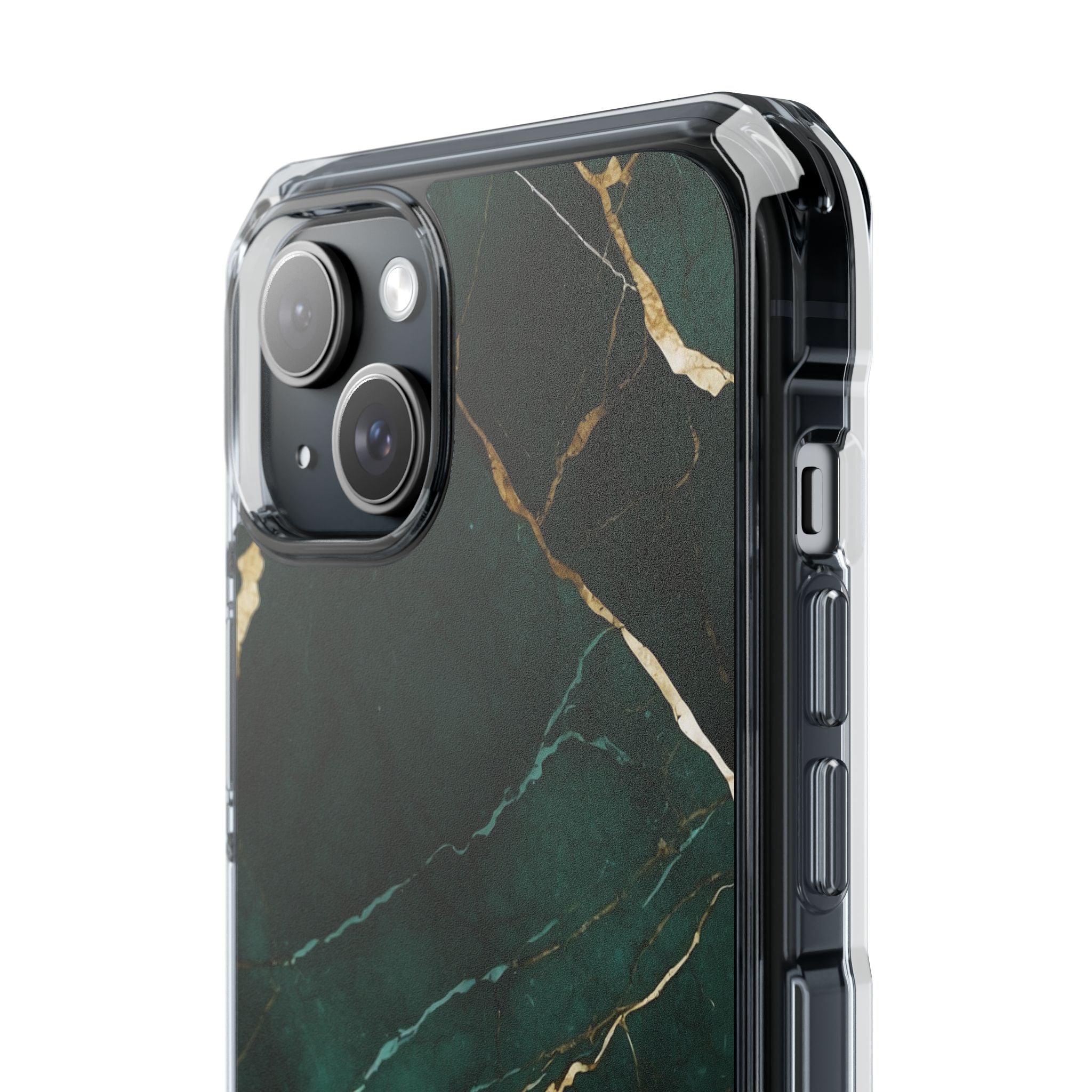 Emerald Veins Flow iPhone Case - Impact