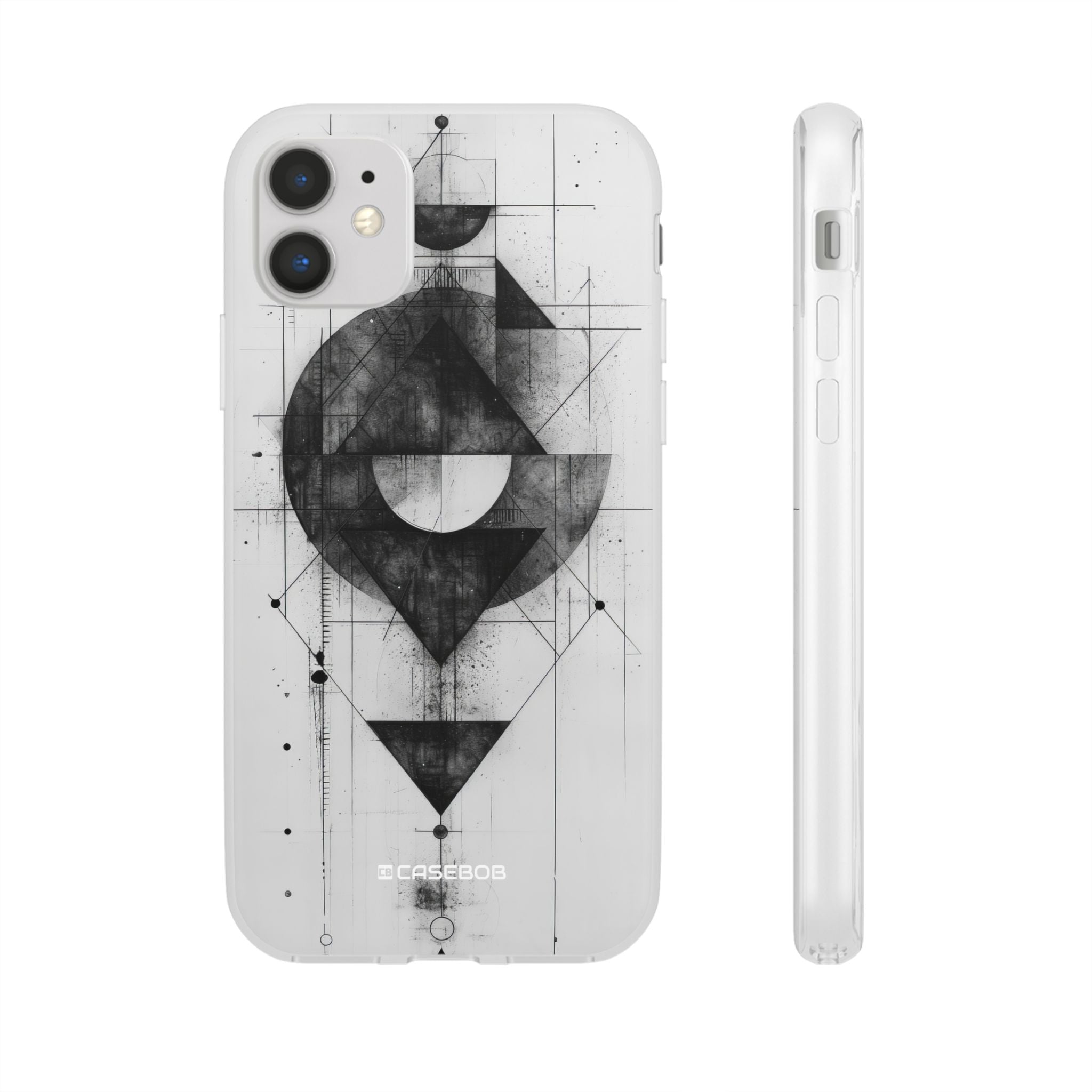 Monochrome Geometry | Flexible Phone Case for iPhone