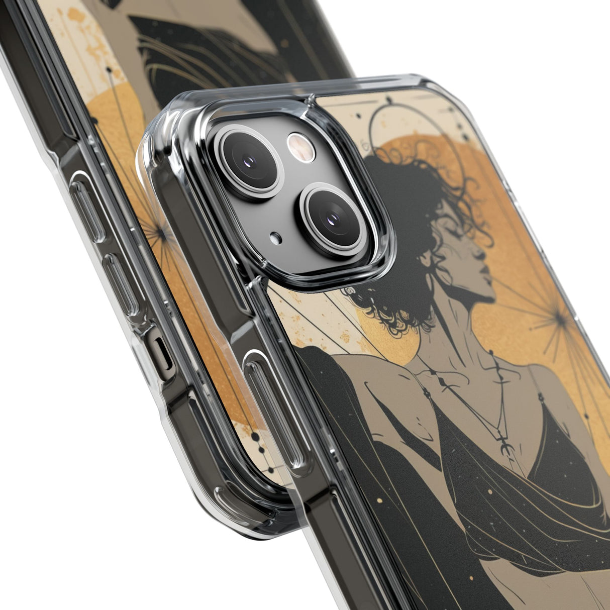 Celestial Elegance – Handyhülle für iPhone (Clear Impact – Magnetisch)