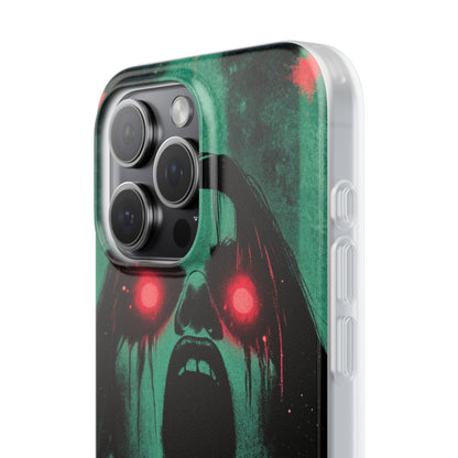 Haunting Glow of Gothic Eyes iPhone 15 - Flexi Phone Case