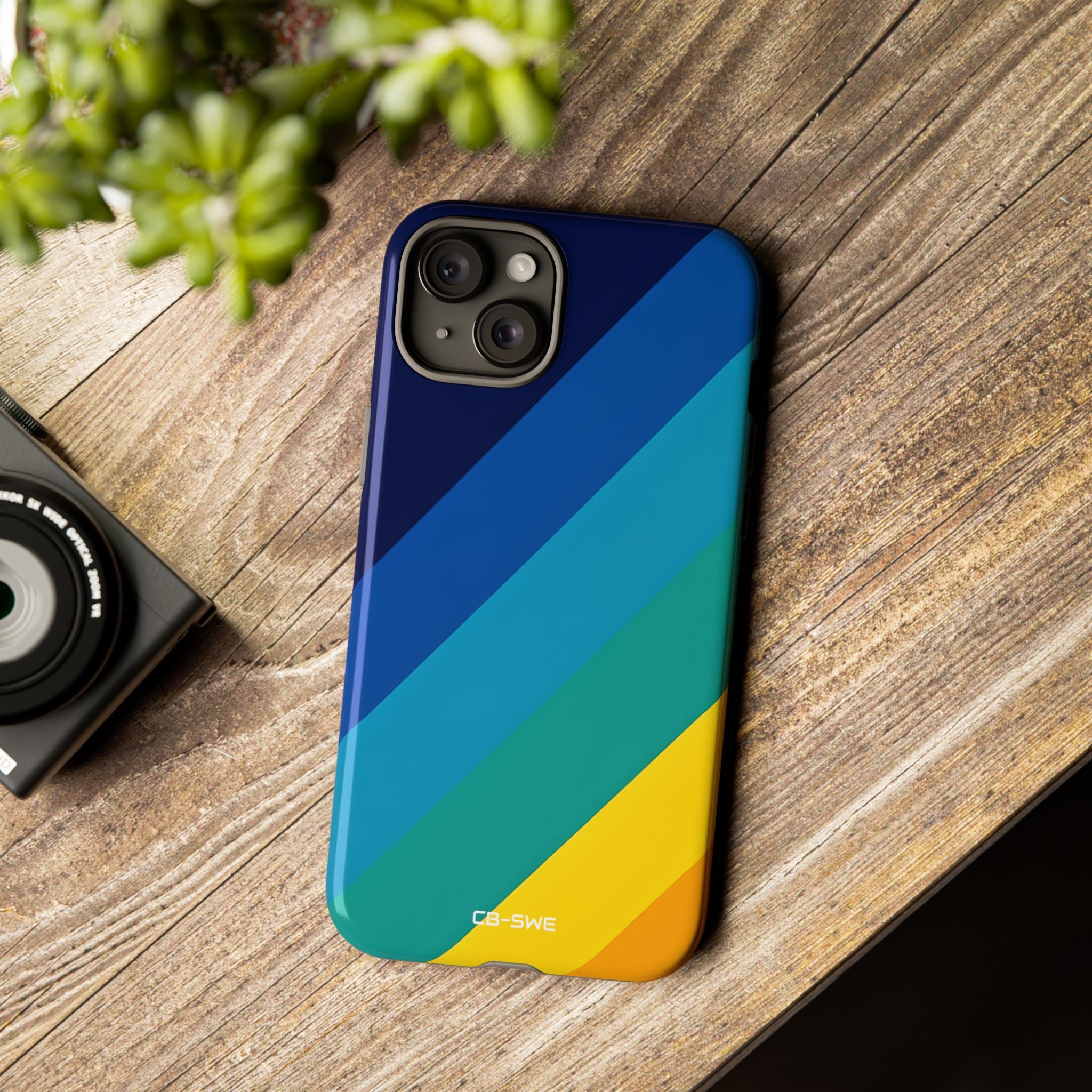 Diagonal Color Spectrum - iPhone Case