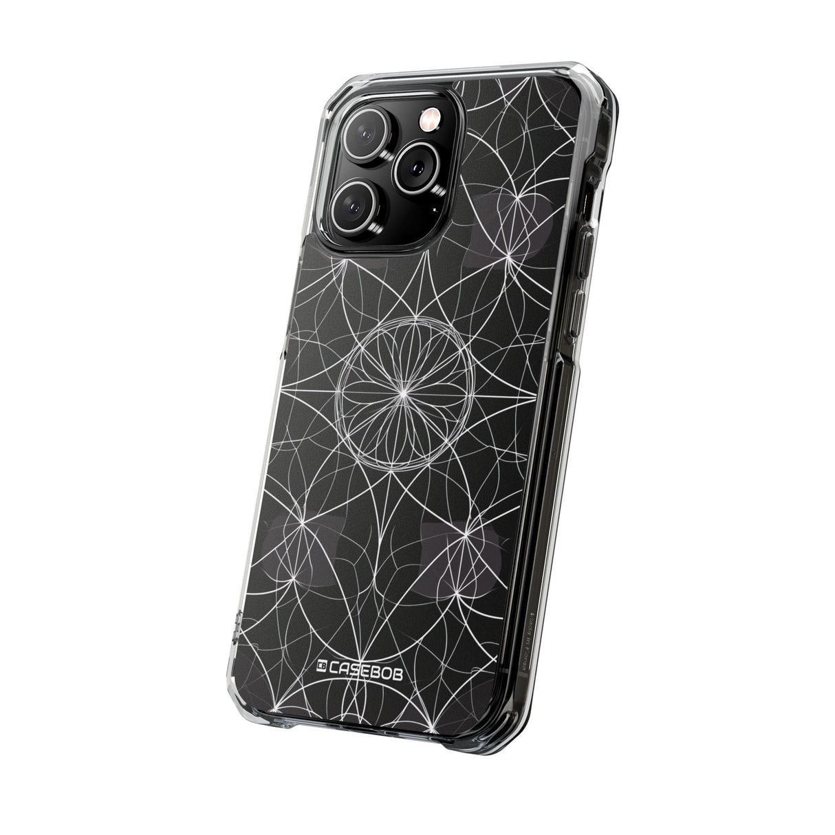 Symmetrische Eleganz – Handyhülle für iPhone (Clear Impact – Magnetisch)