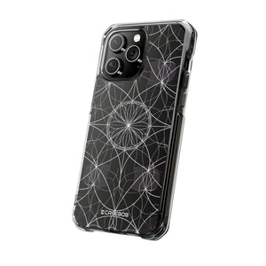 Symmetrische Eleganz – Handyhülle für iPhone (Clear Impact – Magnetisch)