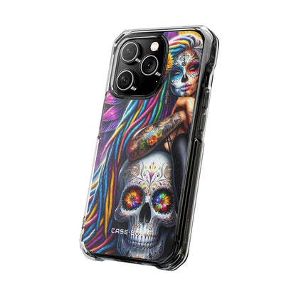 Sunflower Skull Glow iPhone 14 Pro Case - Impact