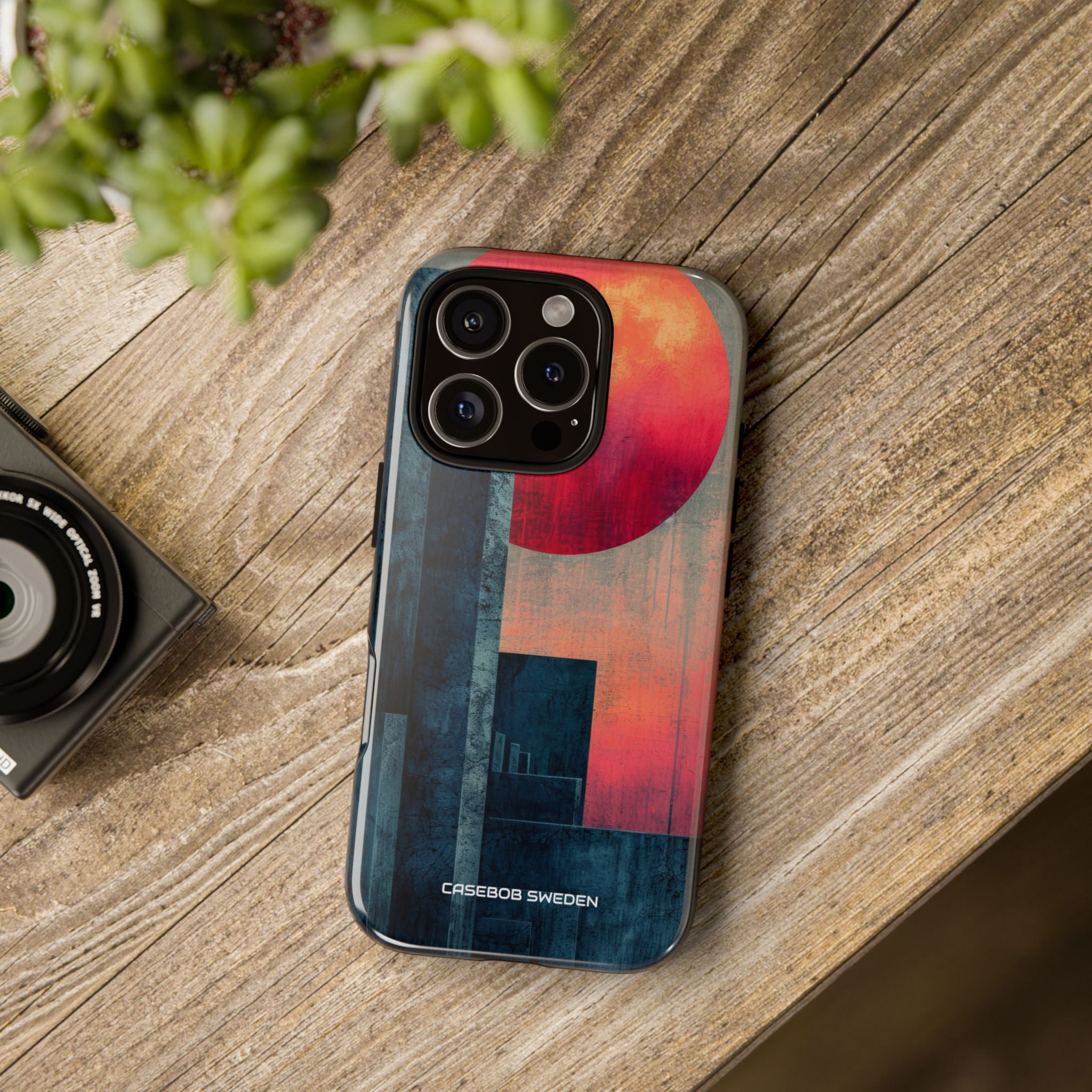 Abstract Geometric Skyline - Tough iPhone 16 Phone Case