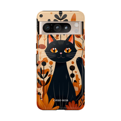 Black Cat Glow Google Pixel 8 Pro Case - Tough