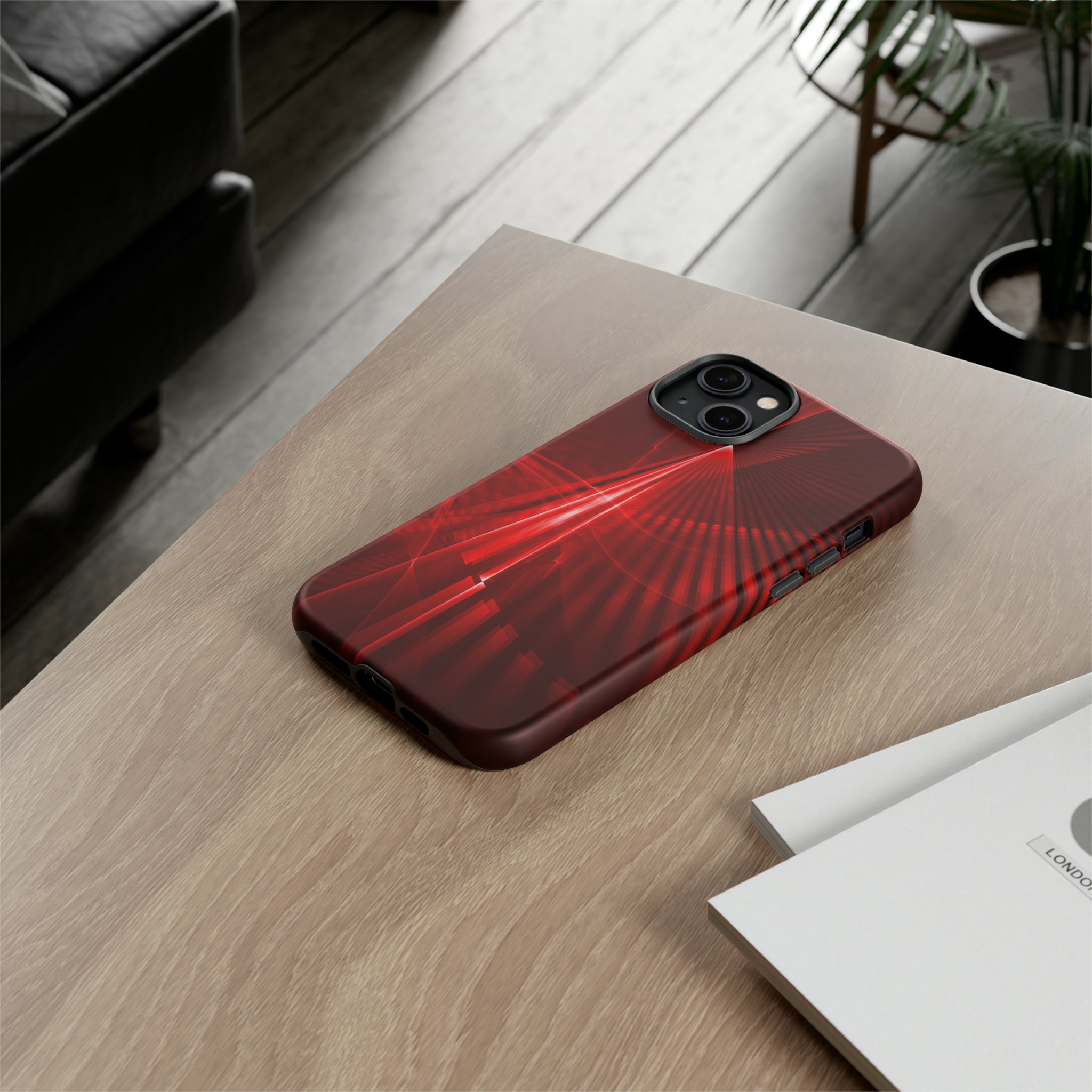 Red Disco Lights - Protective Phone Case