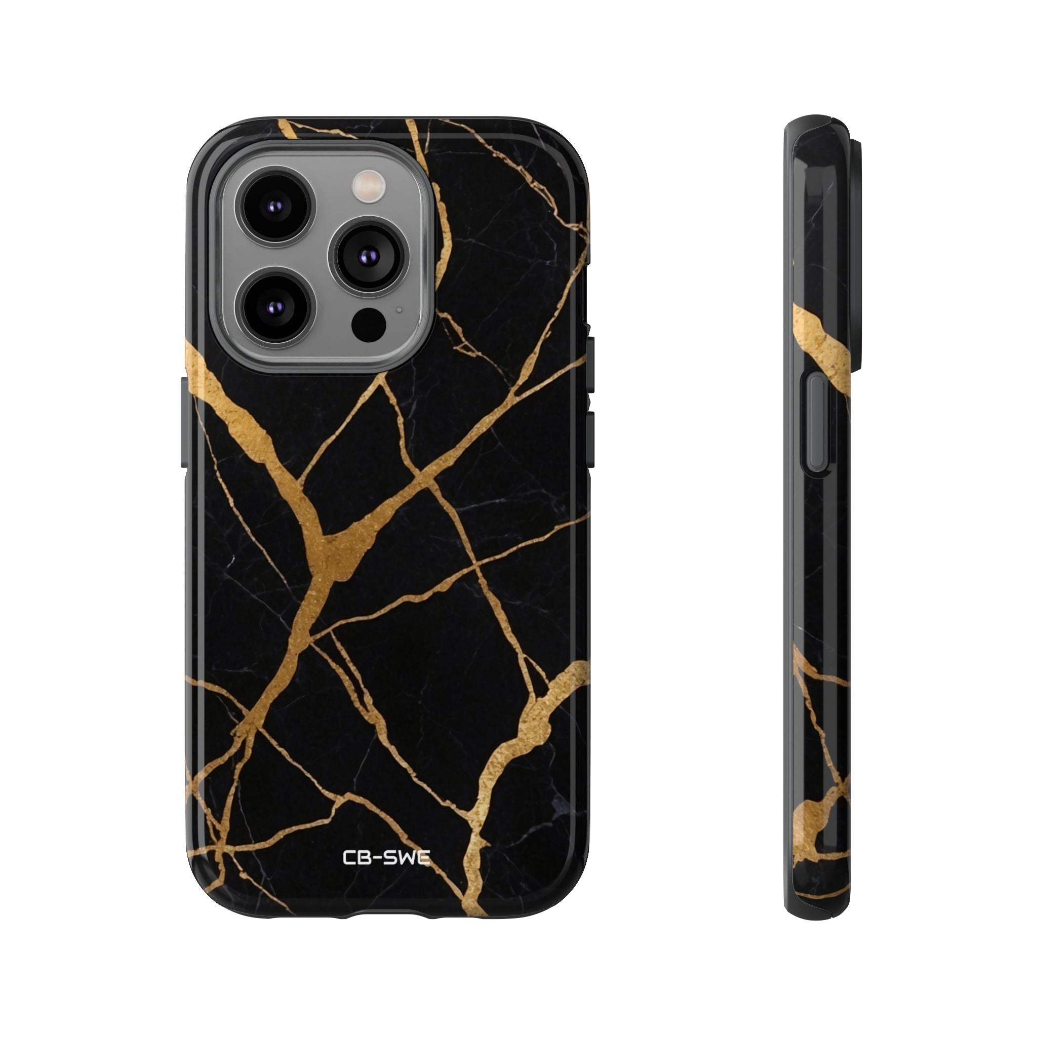 Golden Veins Twist - iPhone Case